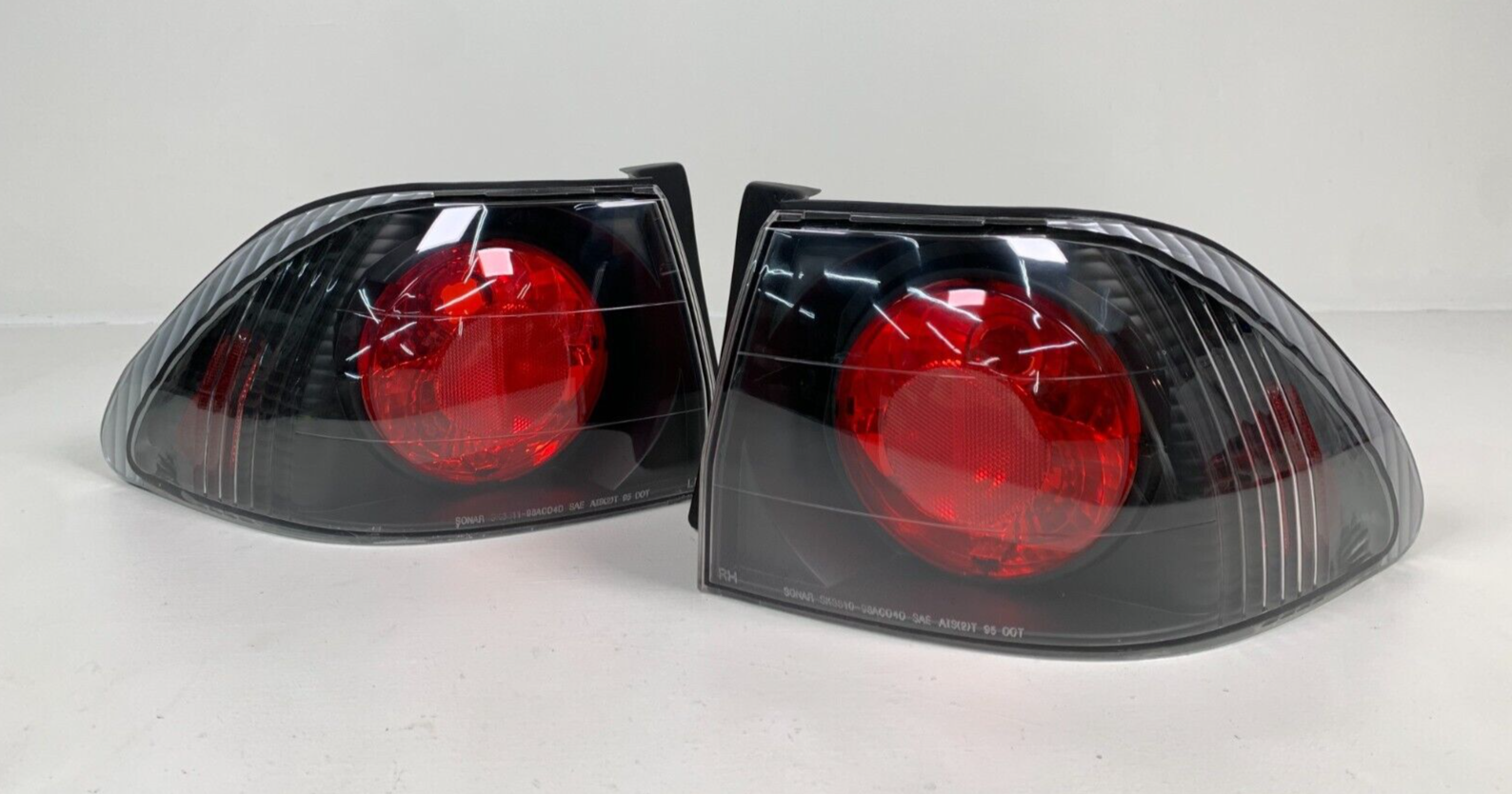 1998-01 Honda Civic Sonar Right Left Outer Halogen Tail Lights Pair Aftermarket